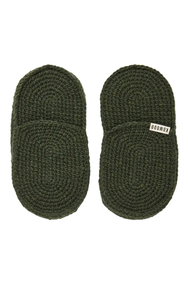 Komodo Hide Hausschuhe Efeu Wolle handgestrickt