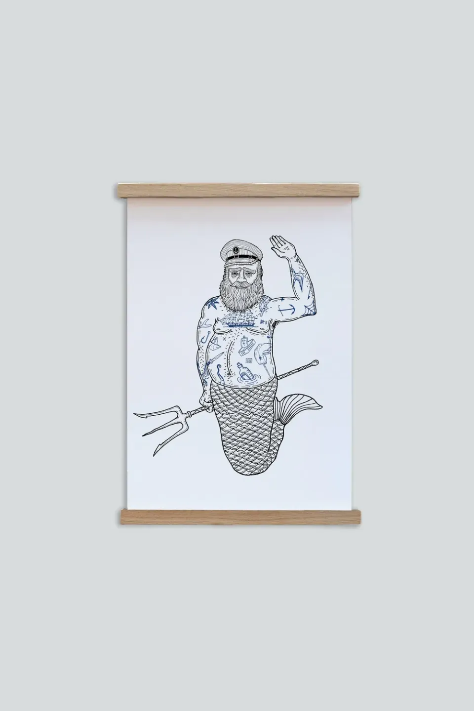 LAKOR The Real Neptune Poster White Meeresmotiv