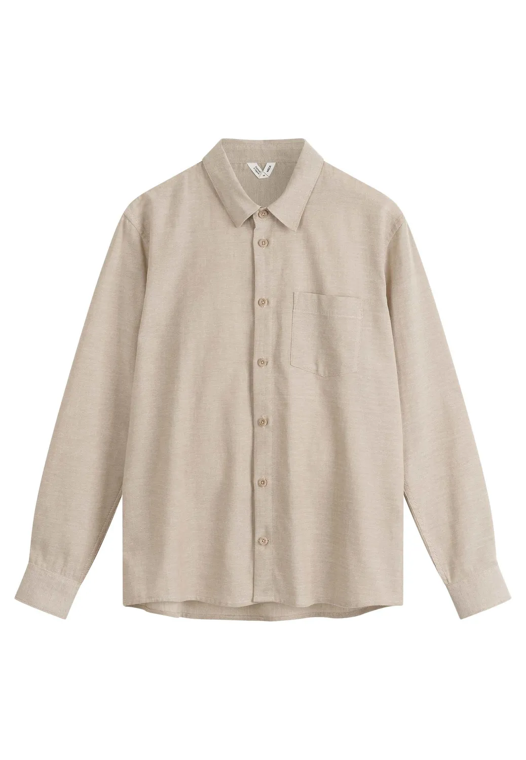 MELA ISHIR Hemd holzkohle schwarz Chambray Bio-Baumwolle