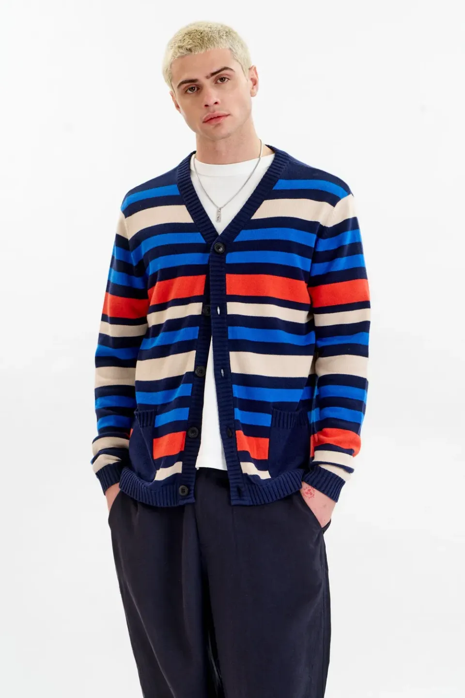 Komodo Stripe Cardigan GOTS Bio-Baumwolle