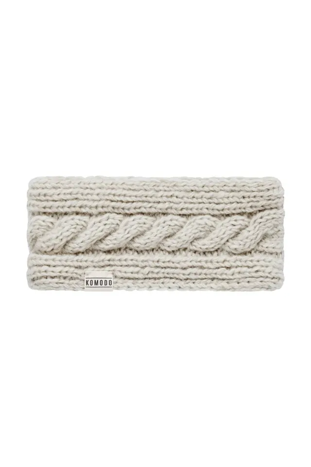 Komodo Cloud Stirnband Natur Lammwolle