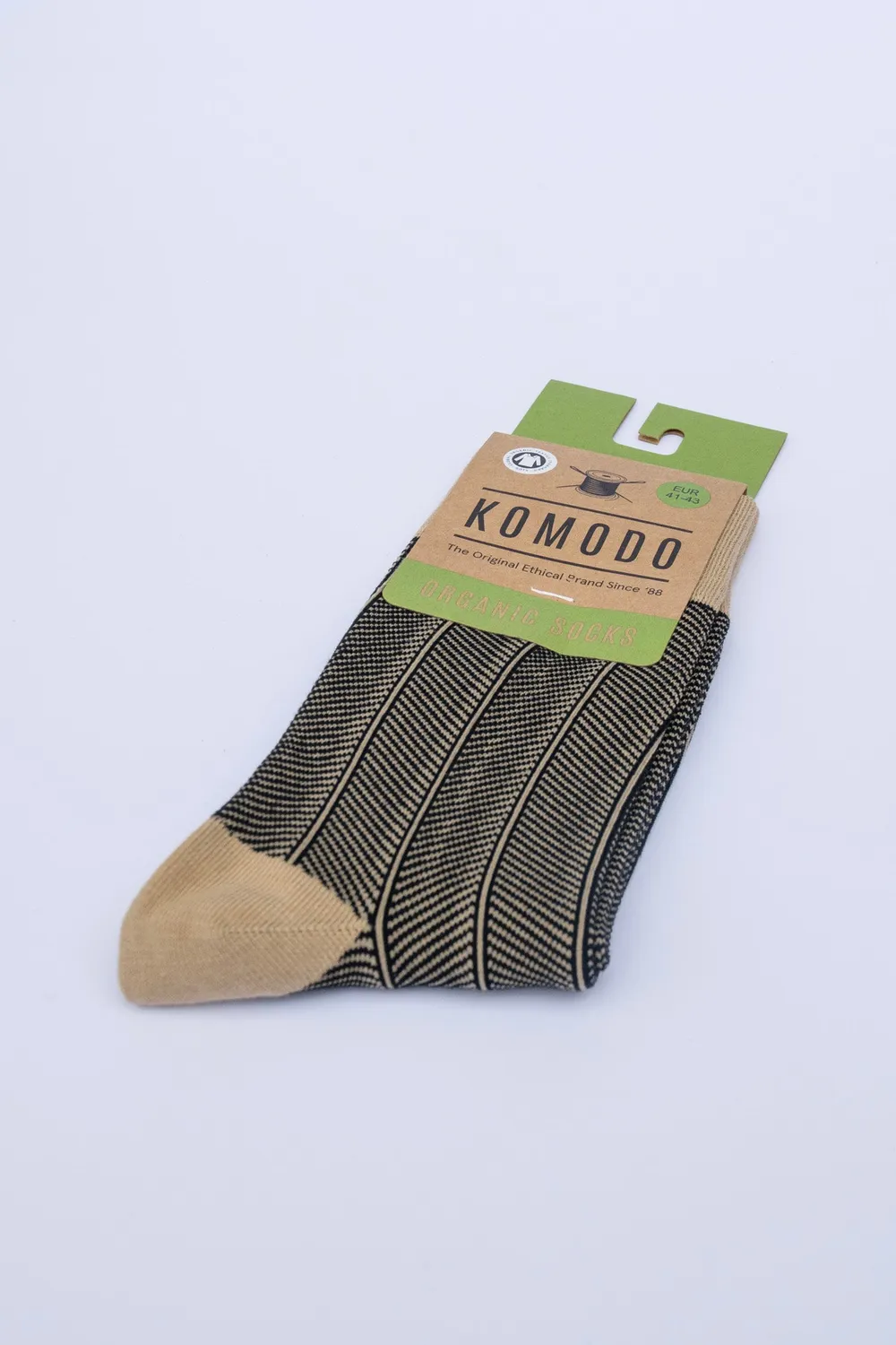 Komodo Herringbone Socken Croissant Bio-Baumwolle