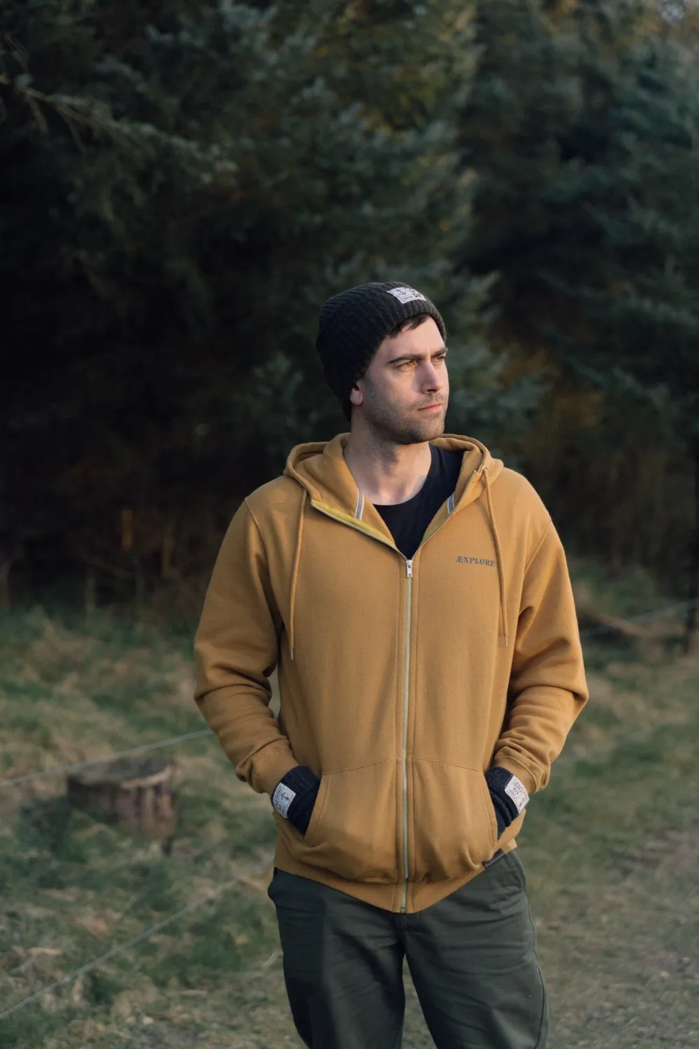 LAKOR Out There Zip Hoodie Wood Thrush Bio