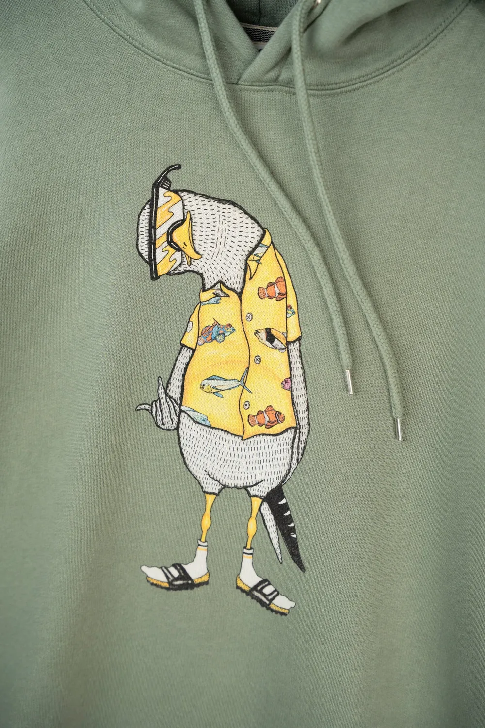 LAKOR Flipping The Bird Hoodie Sea Spray Bio