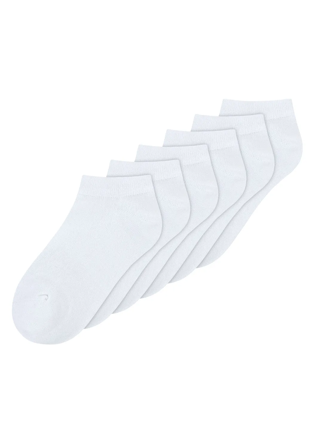 MELA Sneaker Socken 6er-Pack schwarz Bio-Baumwolle