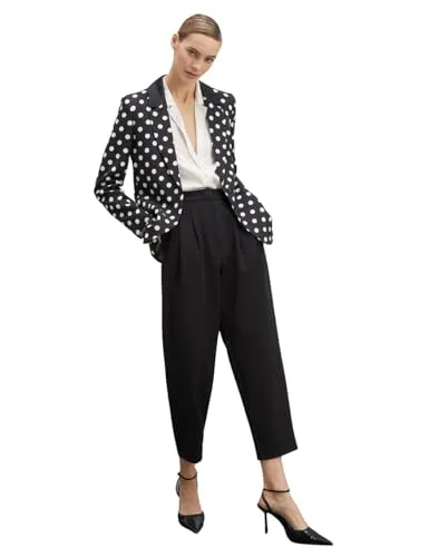 Motivi Blazer mit Punktmuster einreihig Damen gepunktet