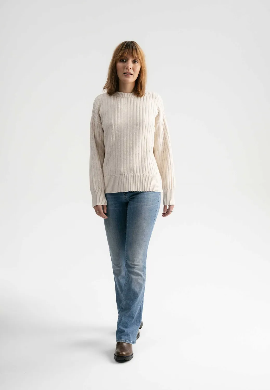 MELA ISHANI Strickpullover schwarz Bio-Baumwolle