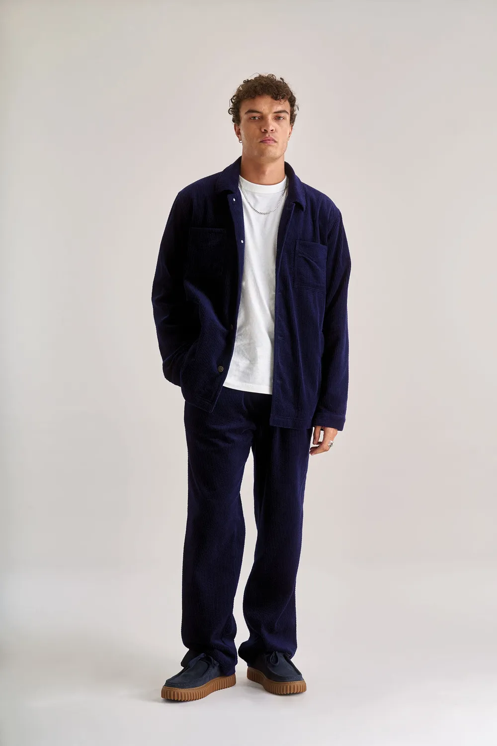 Komodo Stanley Cordjacke Navy Bio-Baumwolle M