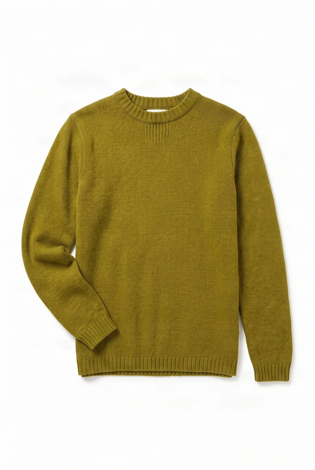 Komodo Marco Pullover Olive Lammwolle