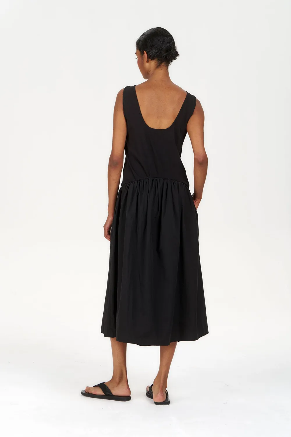 KOMODO NEEMA Kleid Schwarz Bio-Baumwolle 36