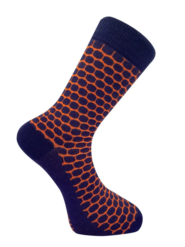 KOMODO DOTS Socken Bio-Baumwolle orange GOTS