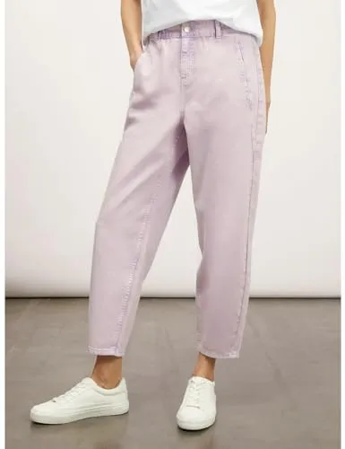 Motivi Paperbag-Jeans farbig Jeans hoher Bund Baumwolle
