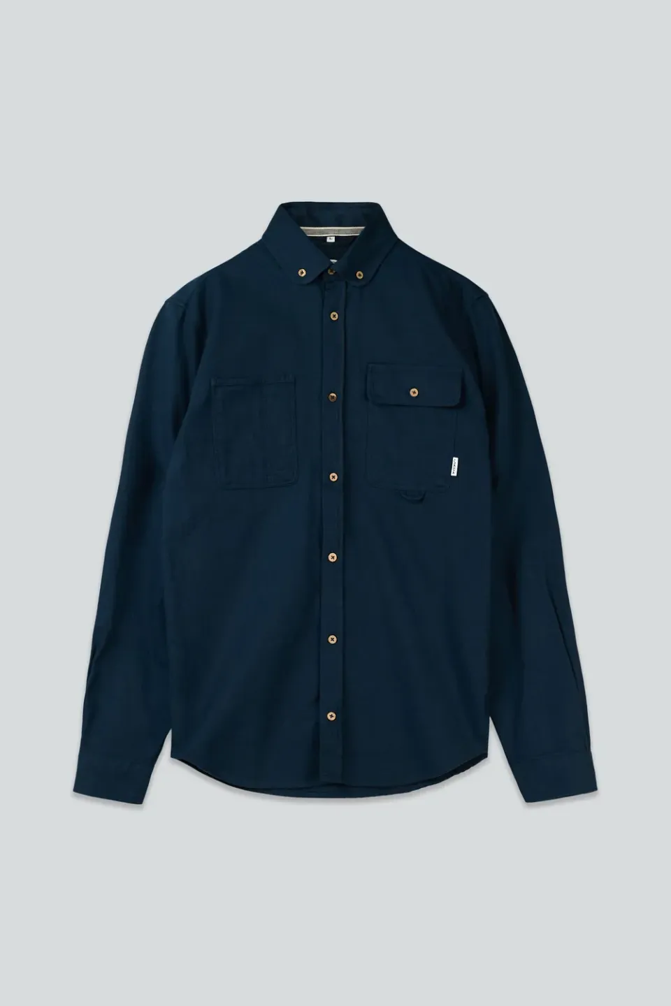 LAKOR Moleskin Hemd blueberry Bio-Baumwolle