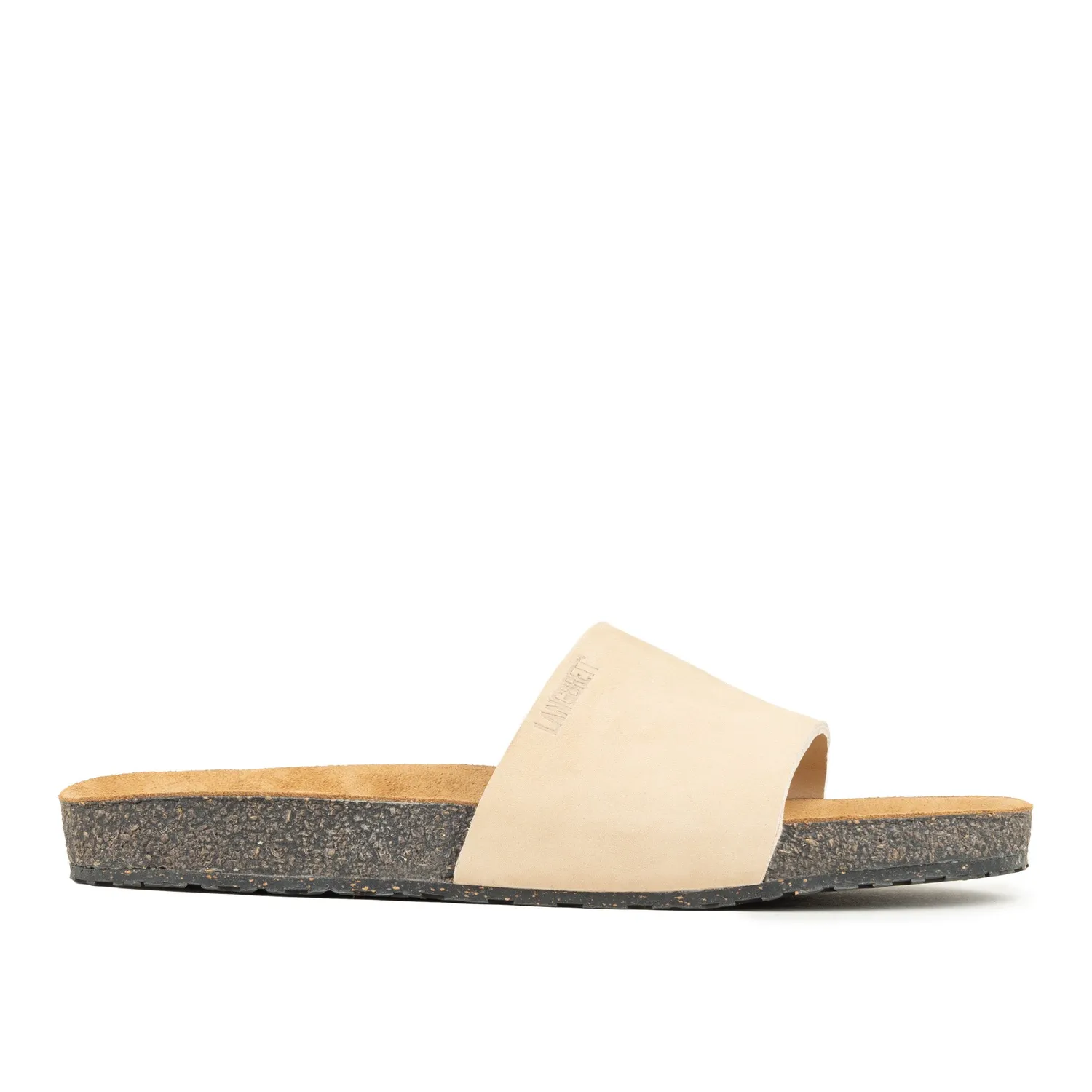 Langbrett Gurlette Pantolette Leder sand anatomisch