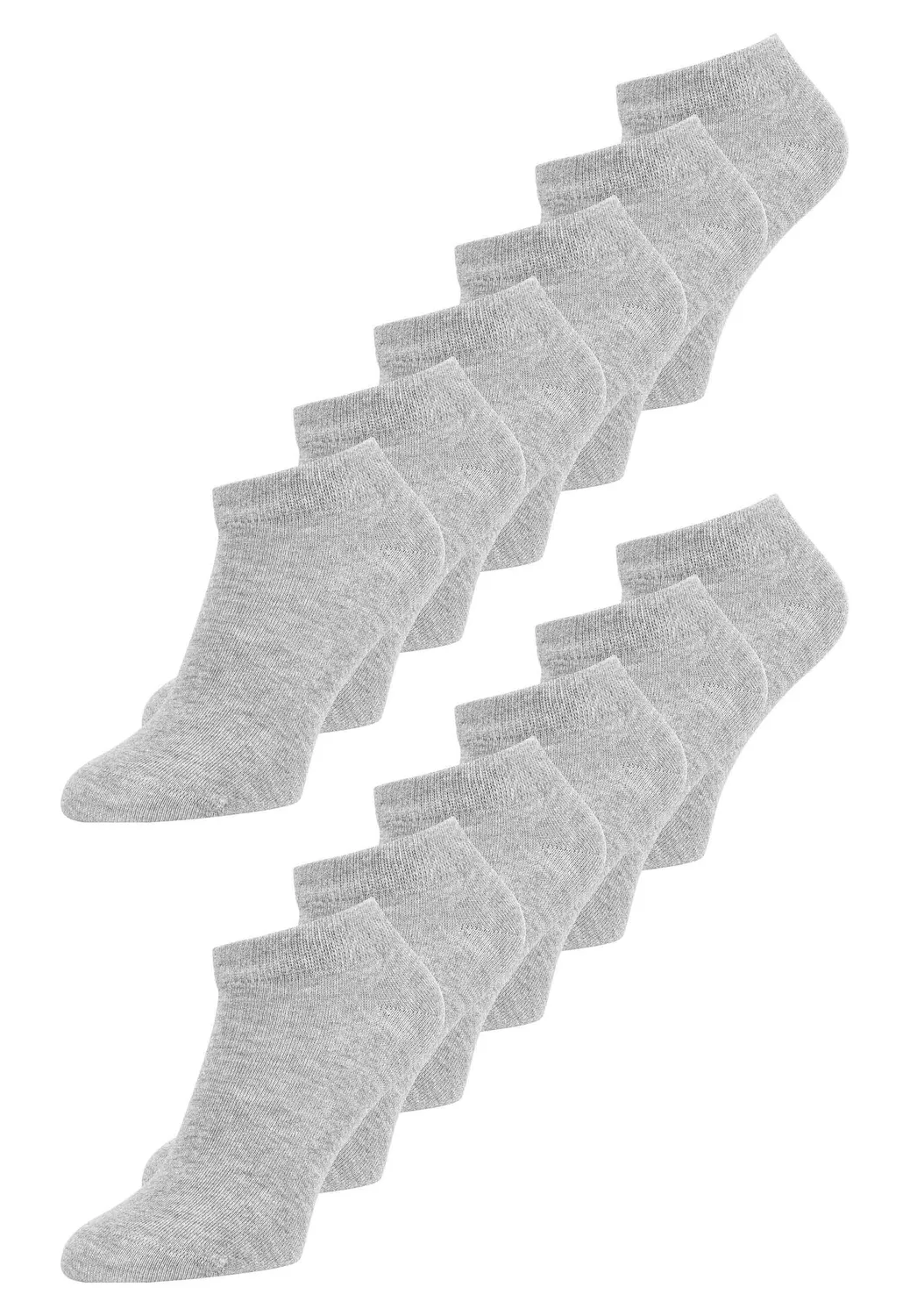 MELA Sneaker Socken 12er Pack schwarz Baumwolle