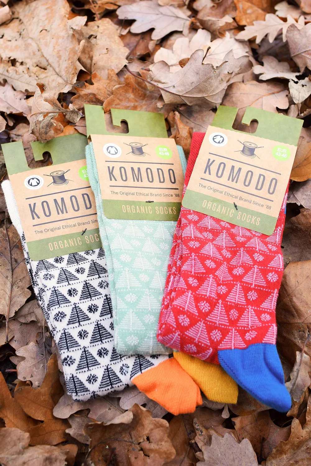 KOMODO XMAS TREES Socken 3er-Pack Bio-Baumwolle