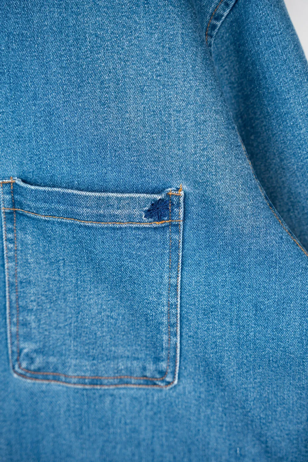 LAKOR Marine Denim Jacket Jeansjacke Mittelblau Stretch