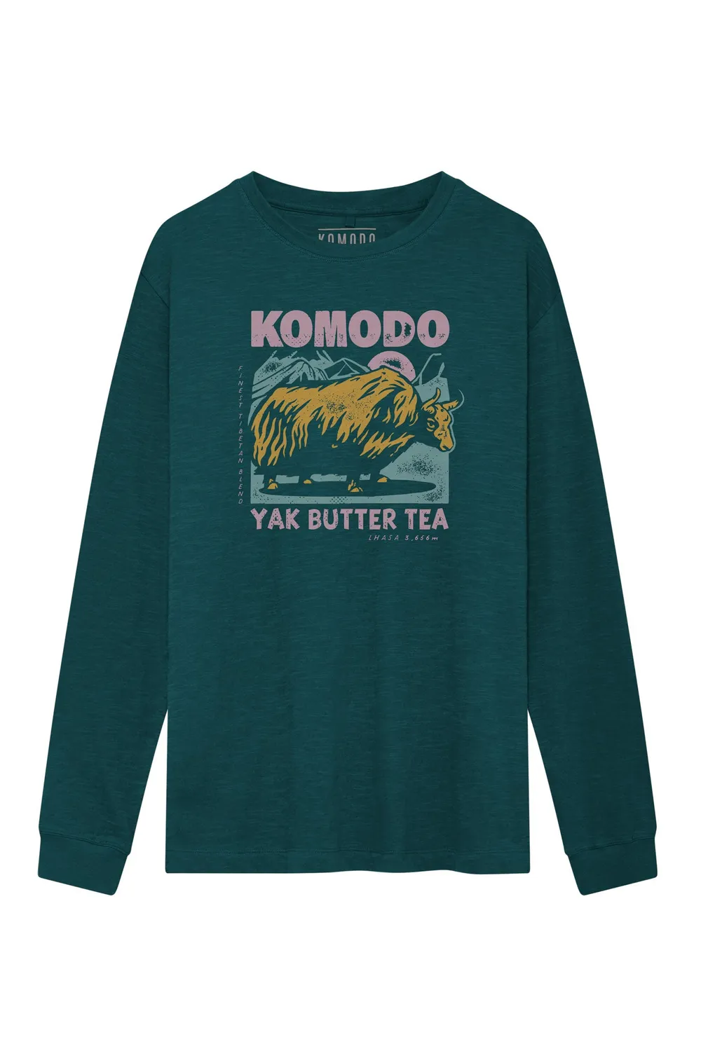 Komodo Yak T-Shirt petrol Bio-Baumwolle