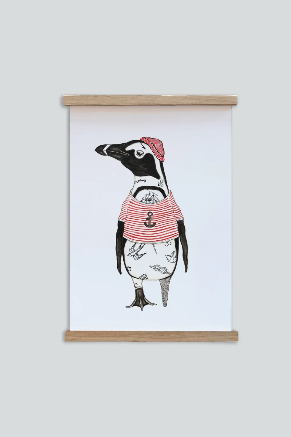 LAKOR African Penguin Poster White 250g Papier