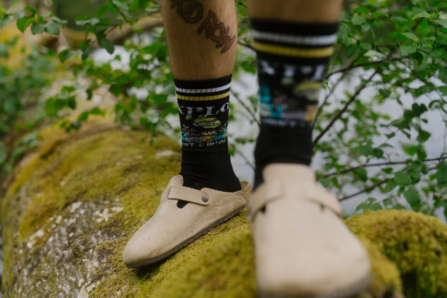 LAKOR Above Below Tennissocken Schwarz Bio-Baumwolle
