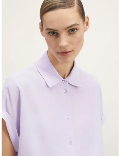 Motivi Hemdbluse mit Kimonoärmeln Viskose-Krepp