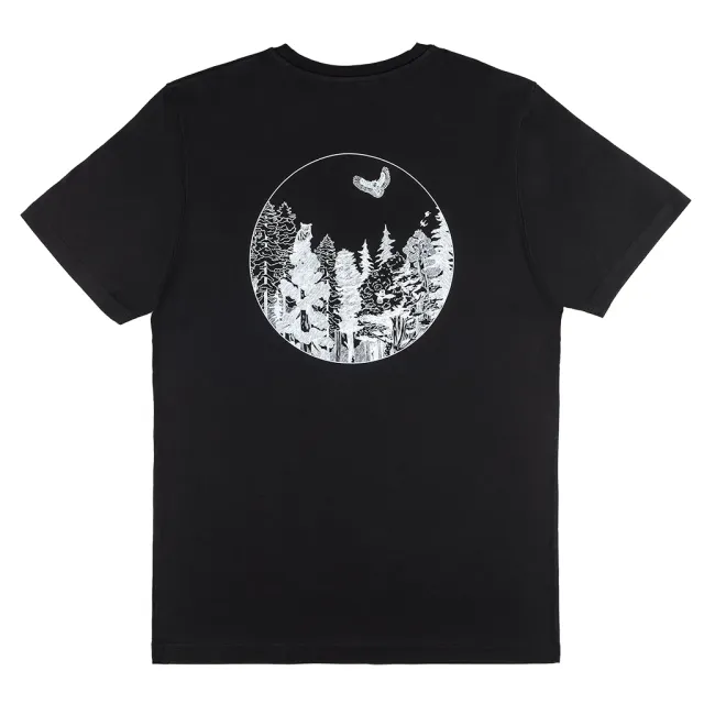 Langbrett HSD Waldschrat T-Shirt Bio-Baumwolle schwarz leicht