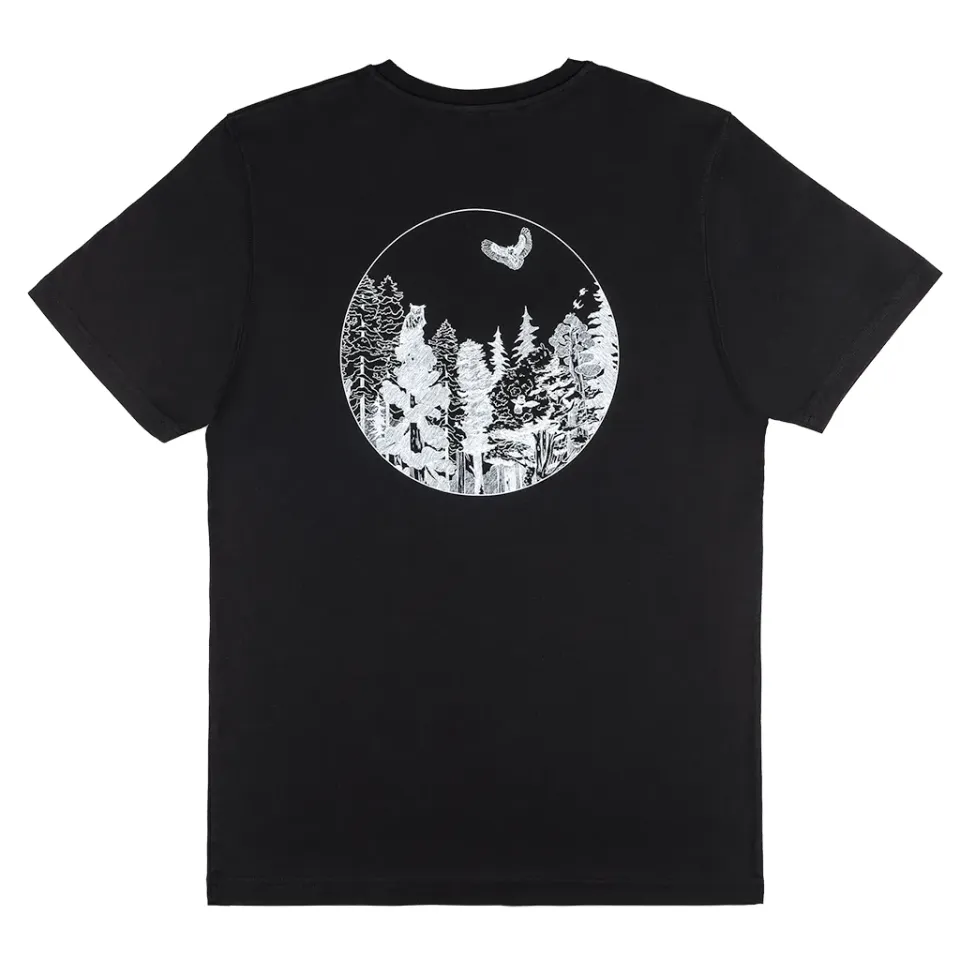 Langbrett HSD Waldschrat T-Shirt Bio-Baumwolle schwarz leicht
