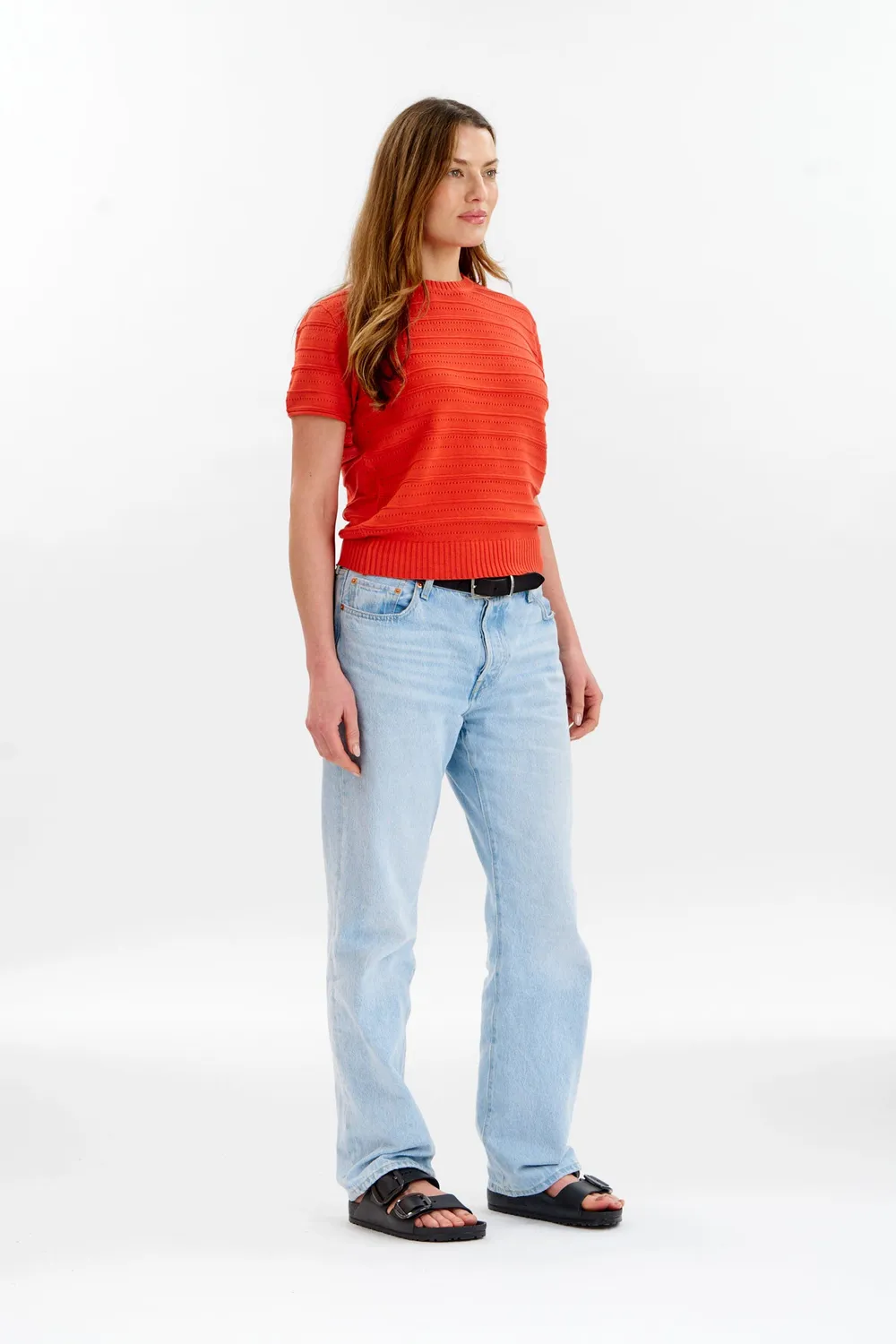 Komodo Posey Strick-Tee Rot Bio-Baumwolle