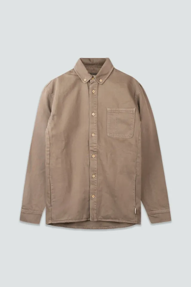 LAKOR Spork Overshirt Morel Überhemd Bio-Baumwolle