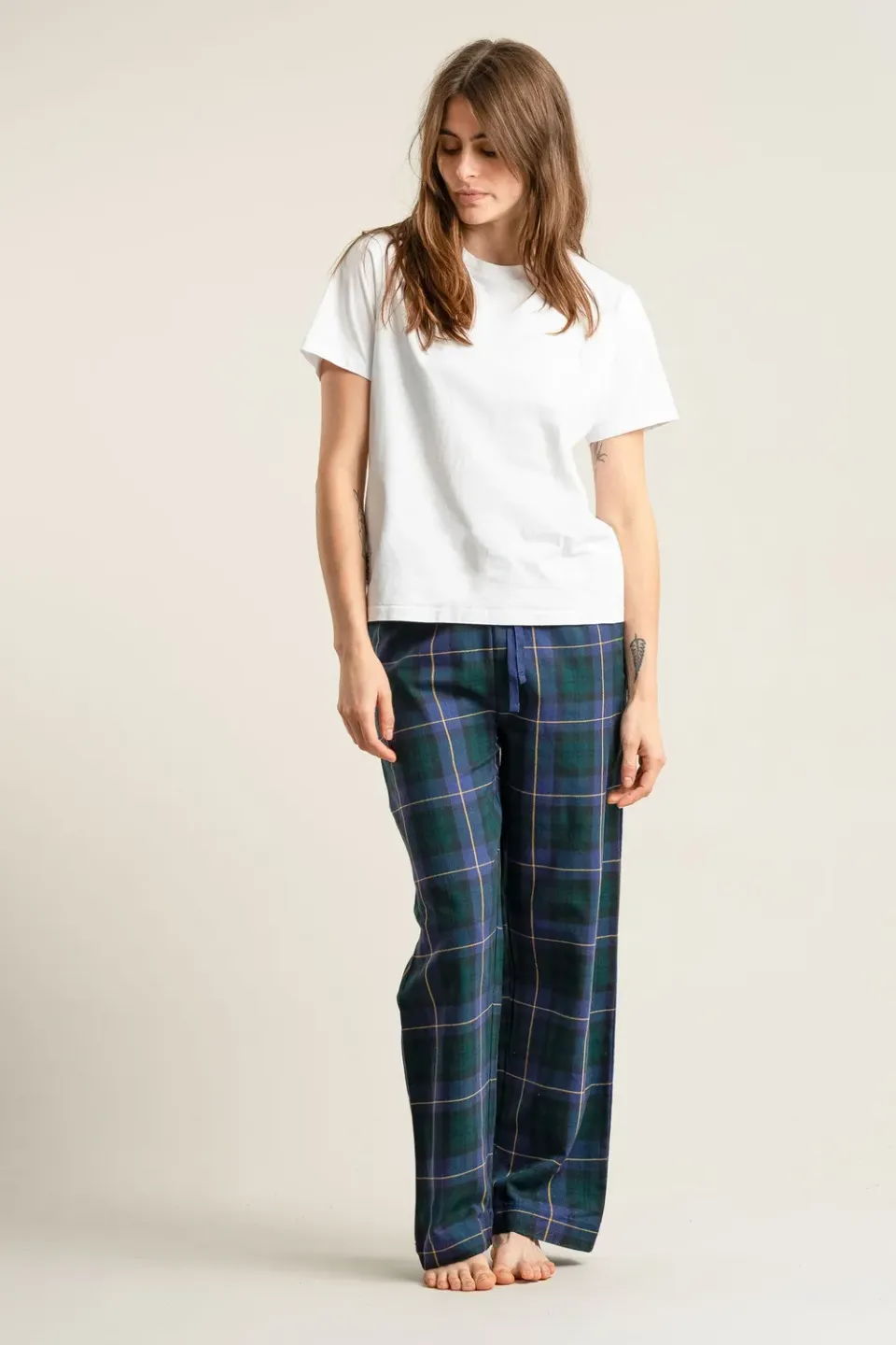 Komodo Jim Jam Pyjamahose Black Watch Bio-Baumwolle