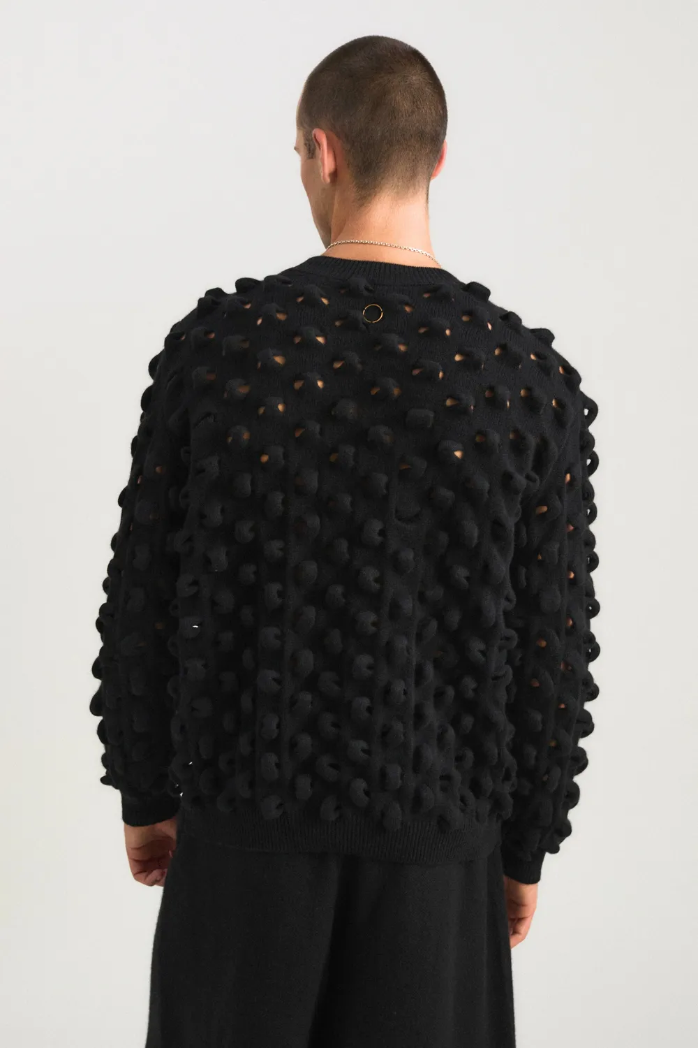 Oyuna Marui Pullover Schwarz 3D-Strick
