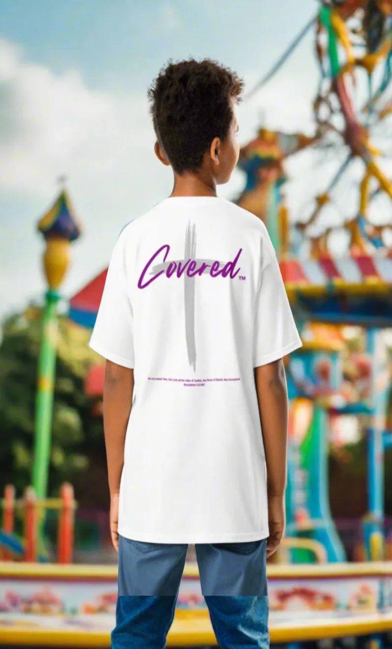 Covered Lion of Judah Kinder T-Shirt aus Baumwolle