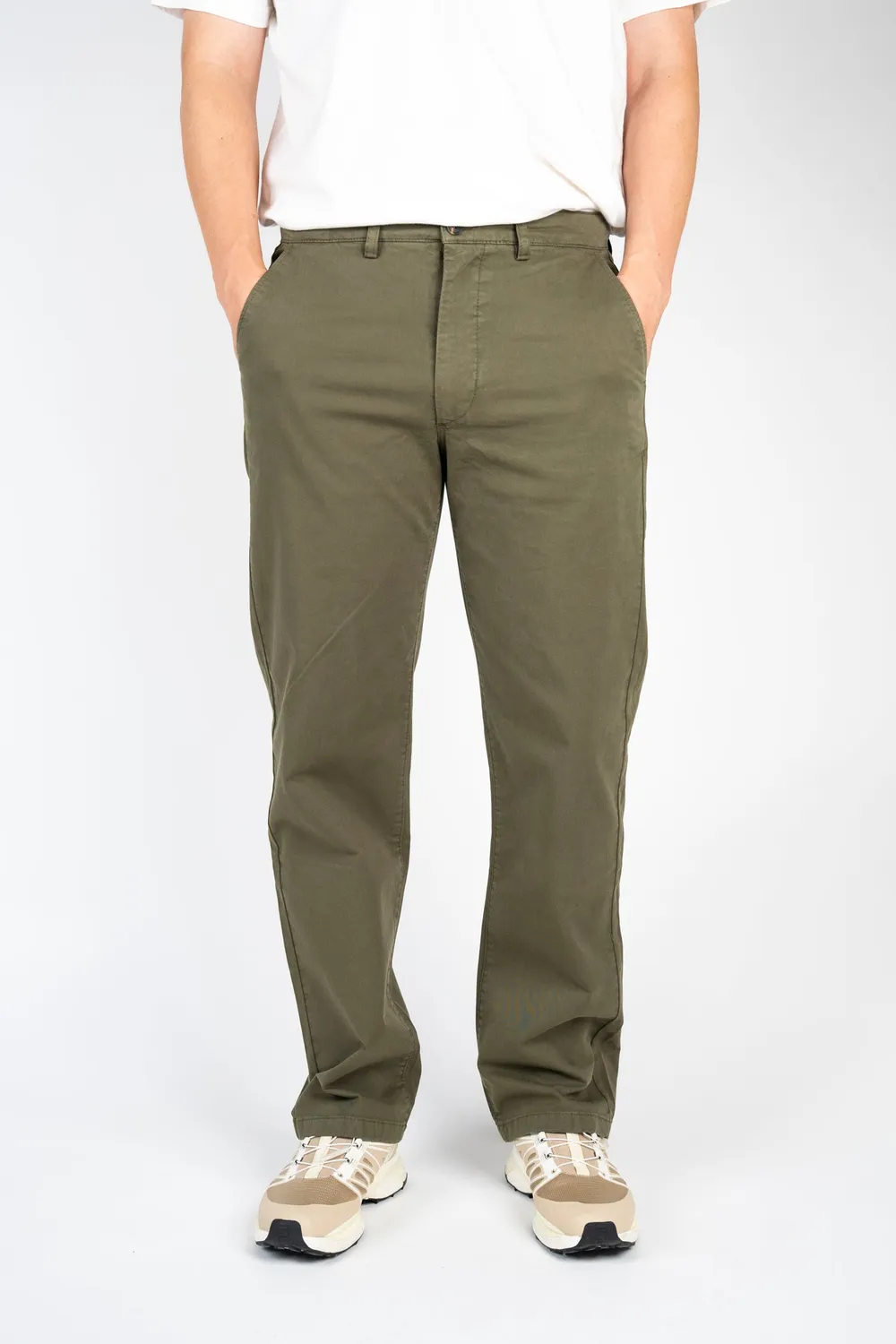 LAKOR Carnage Chino Pants Chinohose Olive Night Bio-Baumwolle