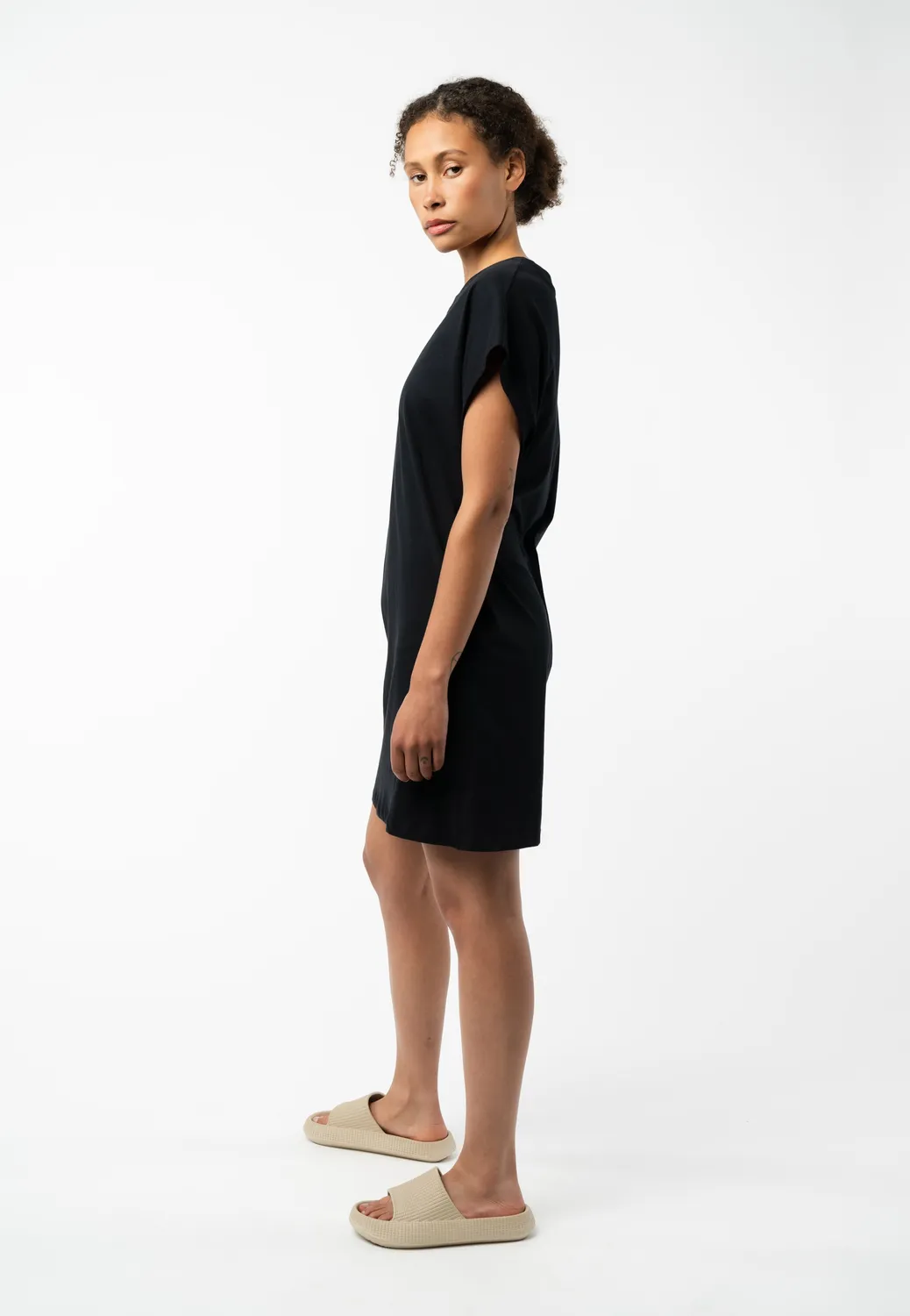 MELA SUNEA T-Shirt-Kleid thymian Bio-Baumwolle
