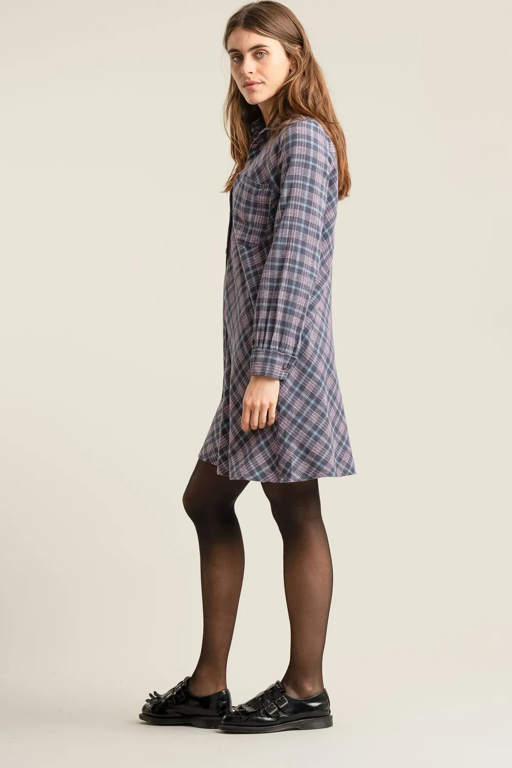 Komodo Pearl Minikleid Damen Lila Bio-Baumwolle