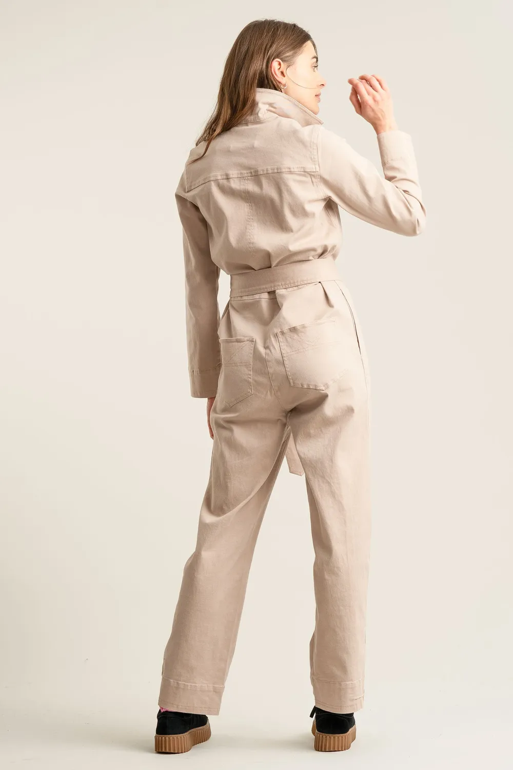 Komodo Lyon Jumpsuit Overall Dusty Pink Stretch