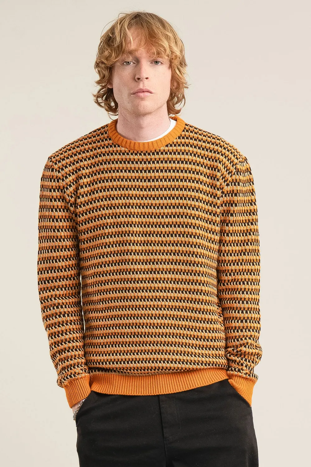 KOMODO KAI Pullover Schwarz-Gold Bio-Baumwolle