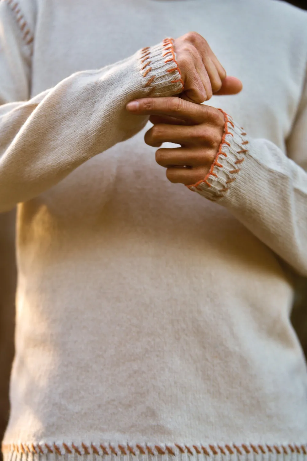 Komodo Jago Pullover Sand Herren aus Lambswool