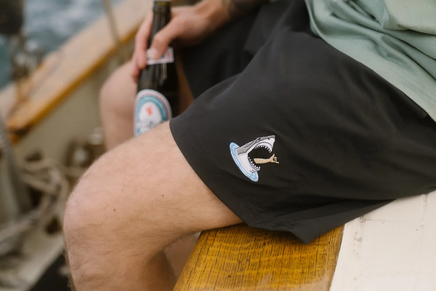 Lakor Mini Shark Shaka Badeshorts Moonless Night