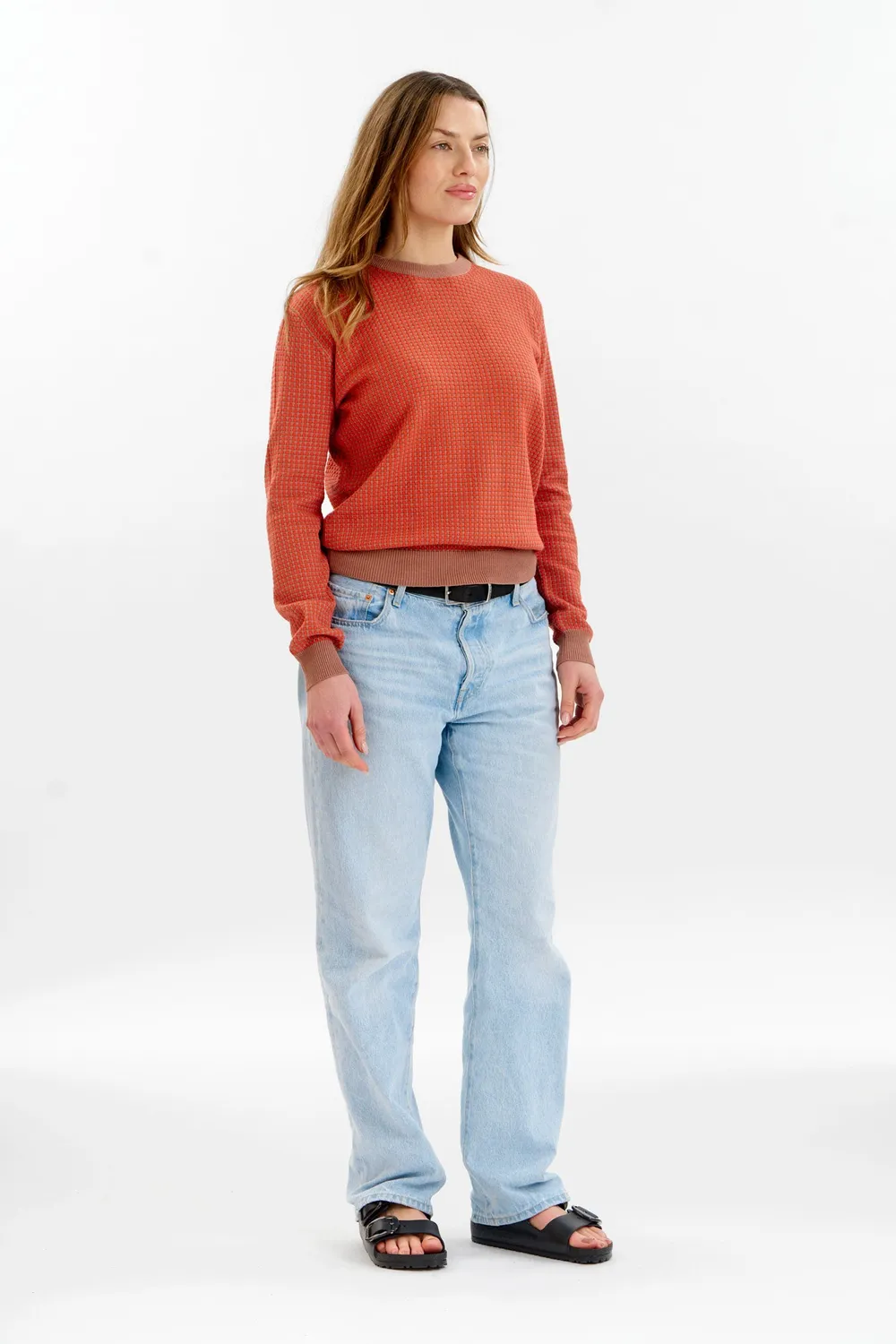 Komodo Hana Jumper Damen coffee-red Bio-Baumwolle