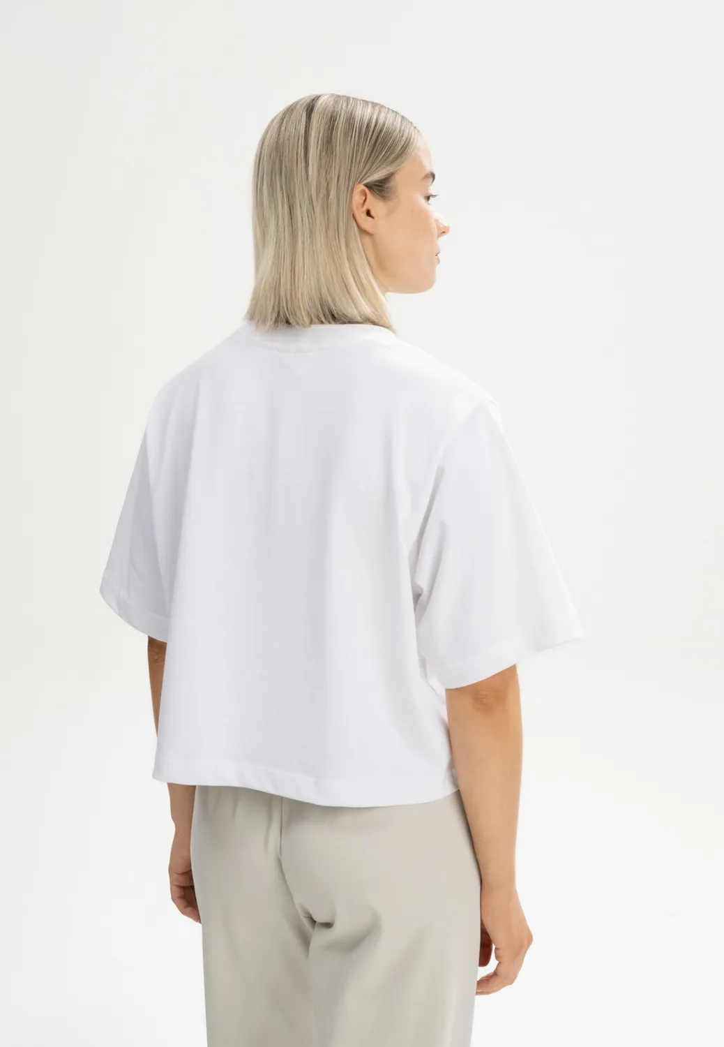 MELA JOSHNA T-Shirt cropped schwarz Bio