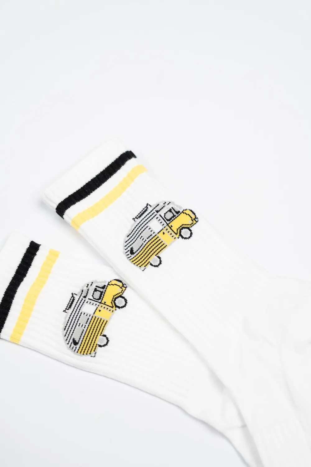 LAKOR Sun Camper Tennissocken Weiß Bio-Baumwolle