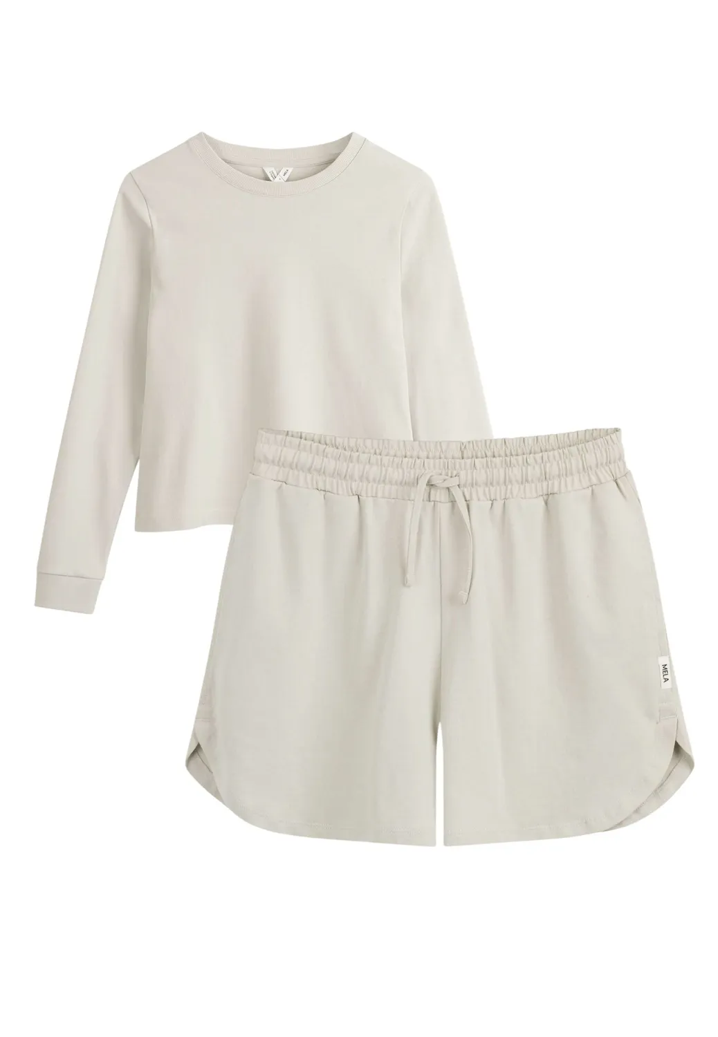 MELA AASTHA+SUNYATA Shirt-Shorts-Set Bio Langarm