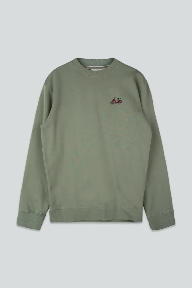 LAKOR Mini Red Maxi Sweatshirt Sea Spray Bio-Baumwolle