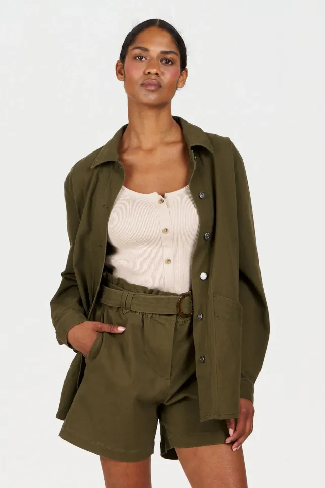Komodo Chore Baumwolljacke Damen Khaki Bio