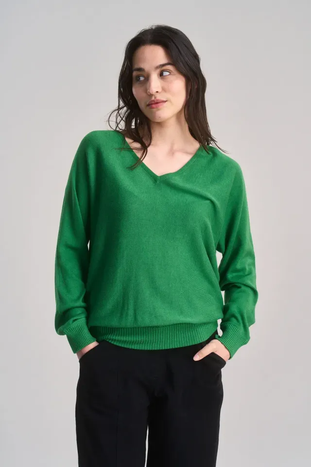 Komodo Clover Pullover Jungle Green Tencel
