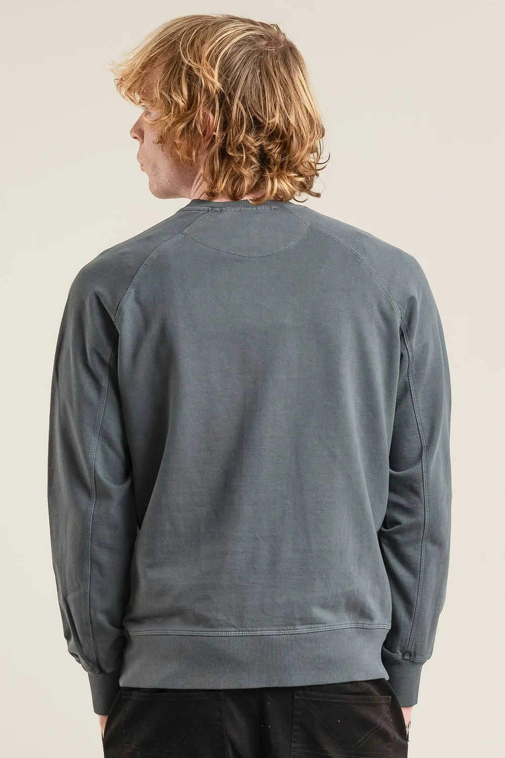 Komodo Dragon Sweatshirt Washed Black aus Bio-Baumwolle