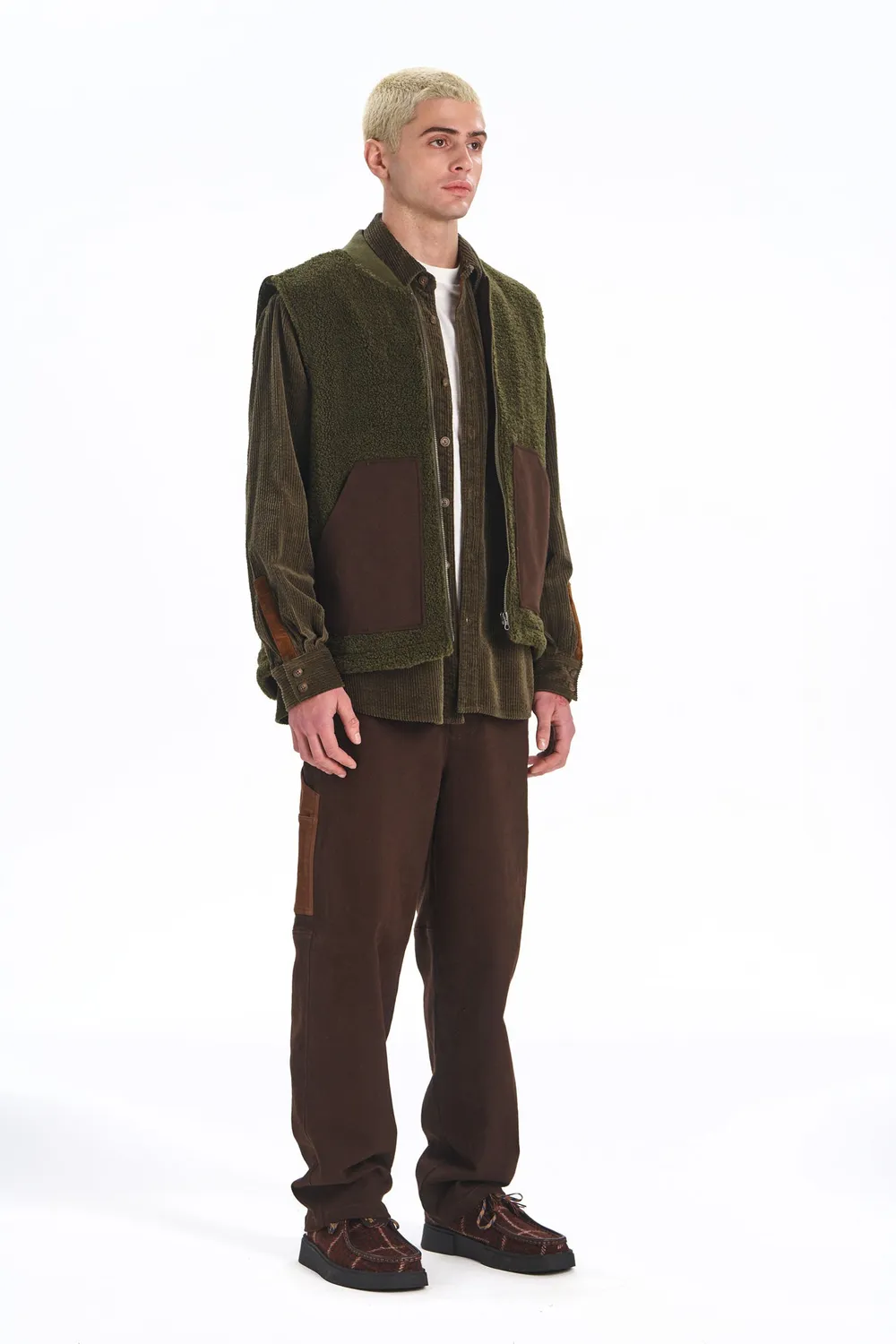 Komodo Jamie Weste Khaki Recycling-Fleece