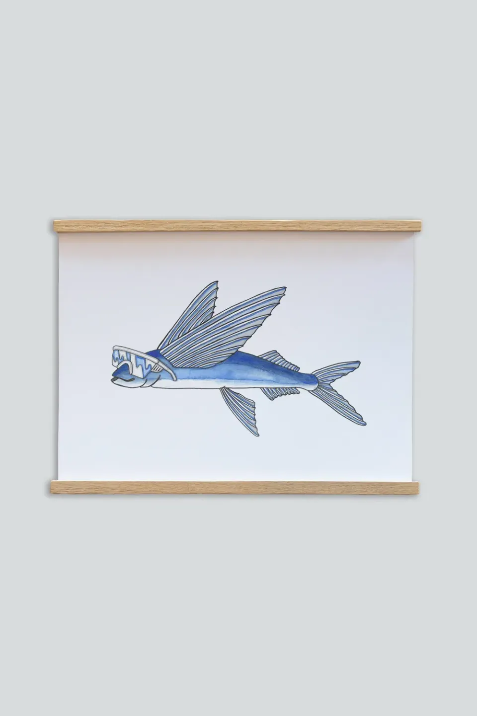 LAKOR Fly Fish Poster White Onesize 250g Papier