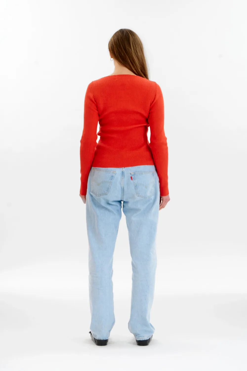 Komodo Wasabi Top Bio-Baumwolle Ripp rot